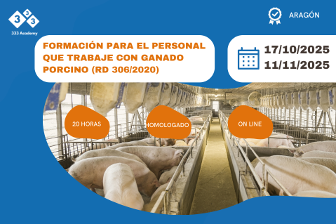 Formación para el personal que trabaje con ganado porcino (RD 306/2020) (POR OCT)