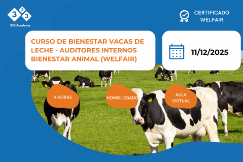 CURSO DE BIENESTAR VACAS DE LECHE - AUDITORES INTERNOS BIENESTAR ANIMAL (WELFAIR) (BAW LECHE 1112)