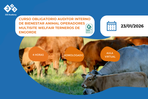 CURSO OBLIGAT. AUDITOR INTERNO DE BIENESTAR ANIMAL OPERADORES MULTISITE WELFAIR TERNEROS DE ENGORDE (BAWT-0126)