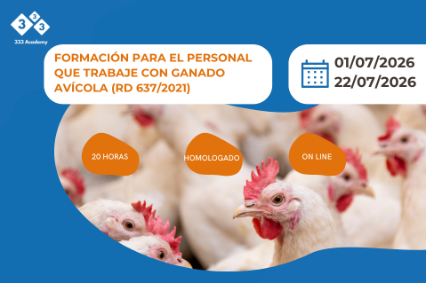 Formación para el personal que trabaje con ganado avícola (RD637/2021) (AVES - 0726)