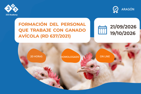 Formación para el personal que trabaje con ganado avícola (RD637/2021) (AVES - 0926)