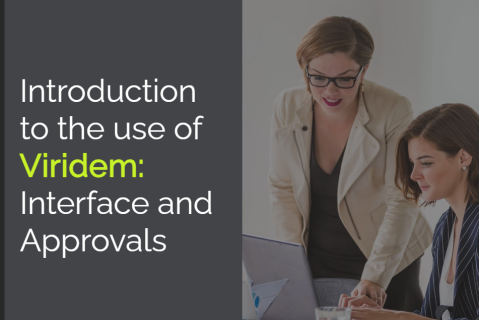 Introduction to the use of Viridem: Interface and Approvals