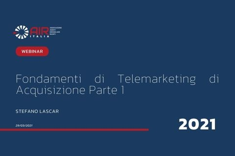 Fondamenti di Telemarketing di Acquisizione (2021-011) (2021-011)