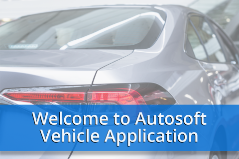 Welcome to Autosoft Vehicle Application (DMS1020)