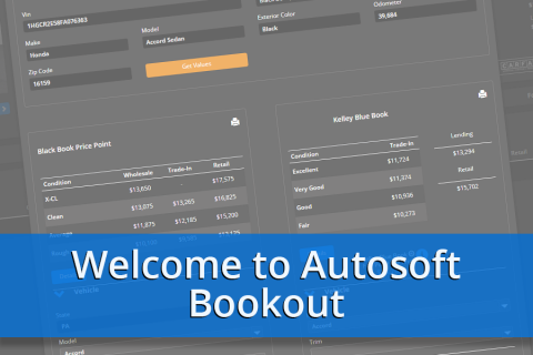 Welcome to Autosoft Bookout (SFI1090)