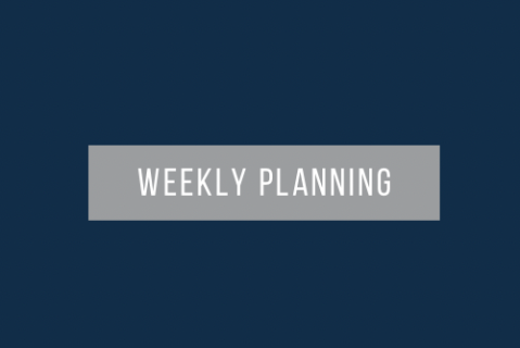 Intensive Training: Weekly Planning (201)