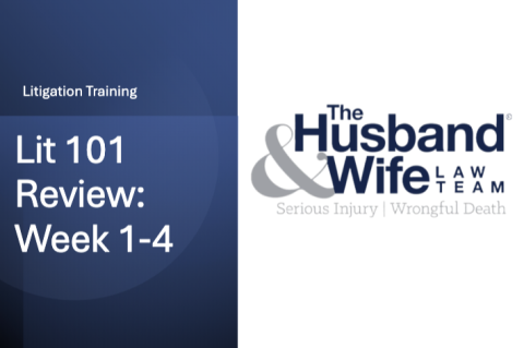 Litigation 101 Week 1-4 Review