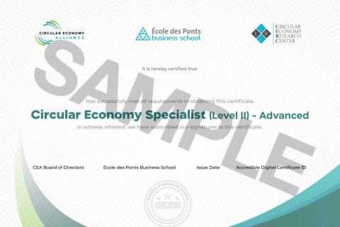 Circular Economy Specialist (Level II) - Advanced (CES- LEVEL 2) Circular Economy Specialist (Level II) - Advanced (CES- LEVEL 2)