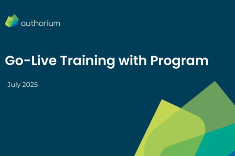 CDSS Go-Live Training with Program in Authorium