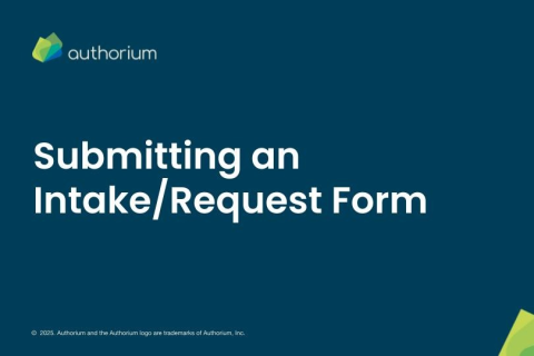 Foundations: Completing a Form in Authorium