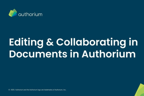 Foundations: Editing and Collaborating in Documents in Authorium
