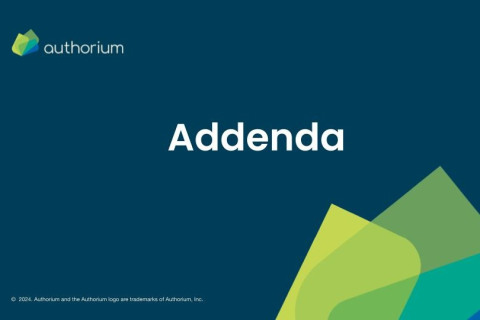 Foundations: Addenda Stage