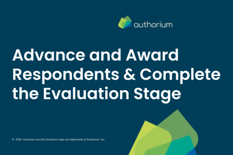 Foundations: Advance and Award Respondents & Complete the Evaluation Stage