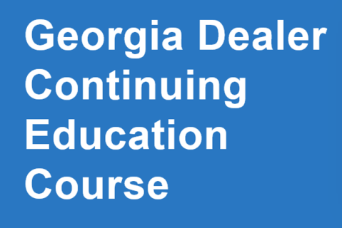 Georgia Dealer Continuing Education Course