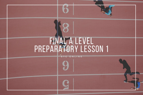 ALP1 - Final A Level Preparatory Lesson 1 (ALP1)