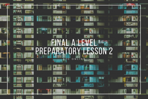 ALP2 - Final A Level Preparatory Lesson 2 (ALP2)