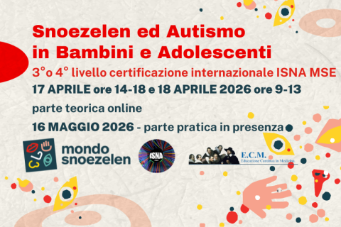 Corso ISNA MSE 3-4 Livello Snoezelen e Autismo in bambini e adolescenti - APRILE 2026 (a19)