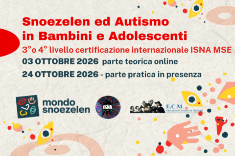 Corso ISNA MSE 3-4 Livello Snoezelen e Autismo in bambini e adolescenti - OTTOBRE 2026 (A04)