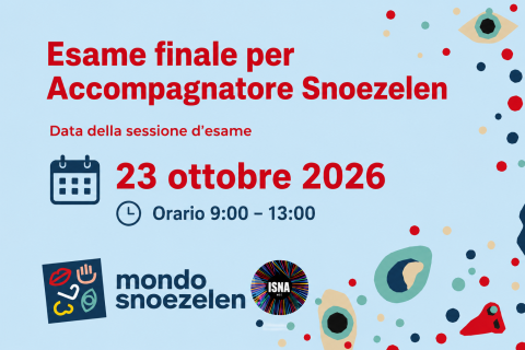 Esame Finale per Accompagnatore Snoezelen - 23 Ottobre 2026 orario 9-13 (F1)