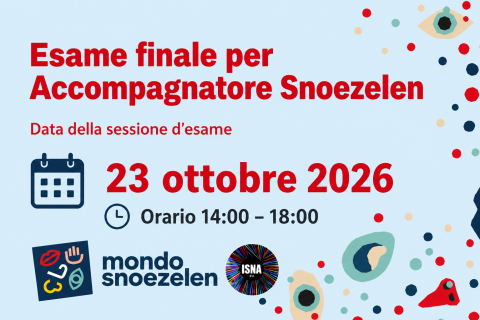 Esame Finale per Accompagnatore Snoezelen - 23 Ottobre 2026 orario 14-18 (F2)