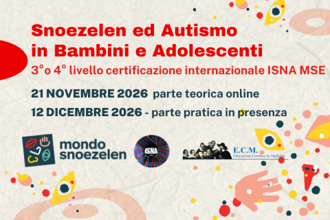 Corso ISNA MSE 3-4 Livello Snoezelen e Autismo in bambini e adolescenti - OTTOBRE 2026 (A04)