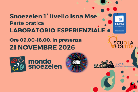 PARTE PRATICA - APPROCCIO SNOEZELEN, 1° LIVELLO ISNA MSE - NOVEMBRE 2026 (A12)