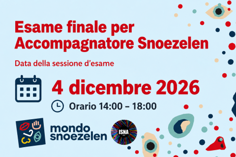 Esame Finale per Accompagnatore Snoezelen - 04 dicembre 2026 orario 14-18 (F4)