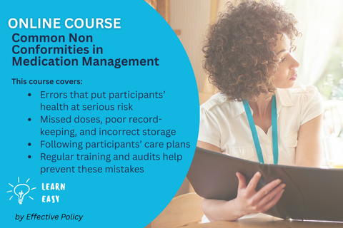 Common Non Conformities in Medication Management (WEB-122)