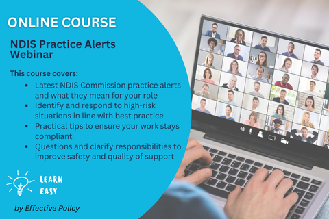 NDIS Practice Alerts Webinar (WEB-205)