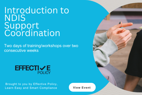 NDIS Support Coordination Foundations: 2 -Day Training cover image.
