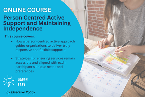 Person centred active support and maintaining independence (EP-208)