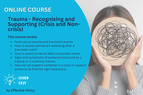 Trauma - Recognising and Supporting (crisis and non-crisis) (WEB-308)