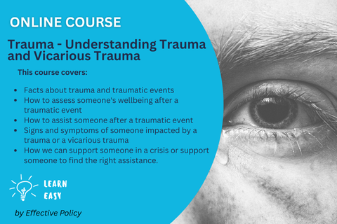 Trauma - Understanding Trauma and Vicarious Trauma (WEB-305)