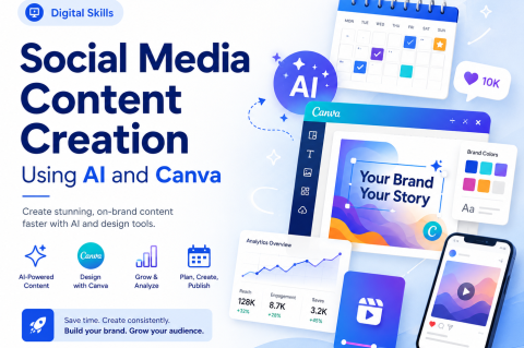 Social Media Content Creation Using AI and Canva (SOC111)
