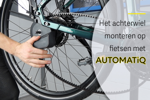 Montage van een achterwiel met AUTOMATiQ naafinterface (N-iQ-AHI-A3)