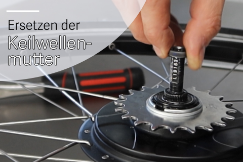 Ersetzen der Spline nut (G-CVP-T3)