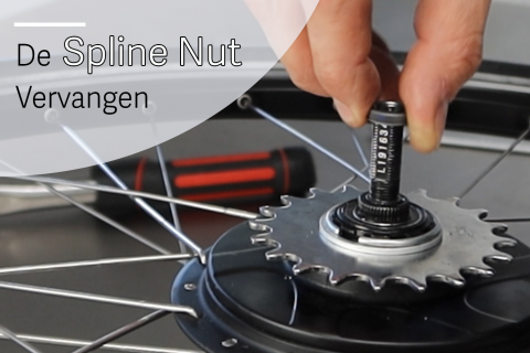 Vervangen van de spline nut (N-CVP-T3)
