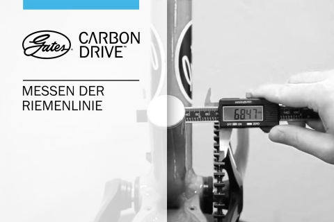 Messen der Riemenlinie mit einem Messschieber (G-G8)