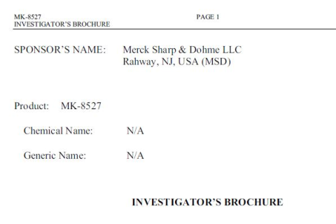 8527 Investigator's Brochure  Ed.7 Dated 06May2025