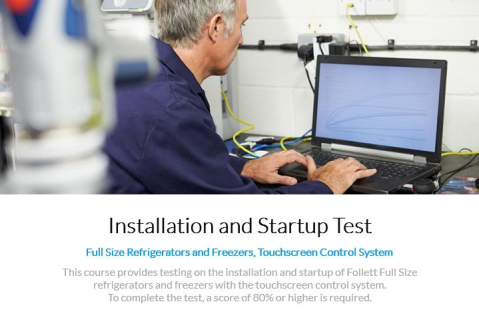 Upright Refrigerators and Freezers, Touchscreen Control System: Installation and Startup Test (Uprights Test 003)