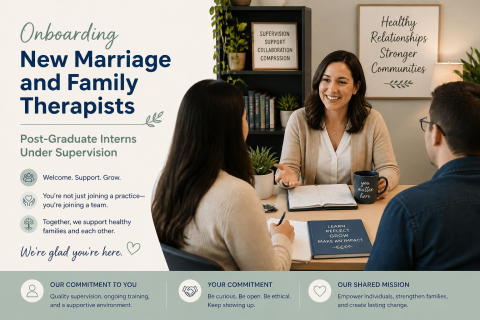 Onboarding New Marriage and Family Therapists: Post-Graduate Interns Under Supervision (NewInterns)