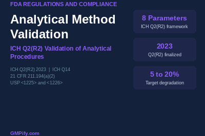 Analytical Method Validation: ICH Q2(R2) Validation of Analytical Procedures