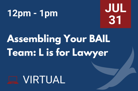 JUL 31 Assembling Your BAIL Team: L is for Lawyer (20250731)