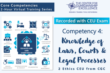 TX - Competency 4: Knowledge of Laws, Courts & Legal Processes Recording + CEU Exam