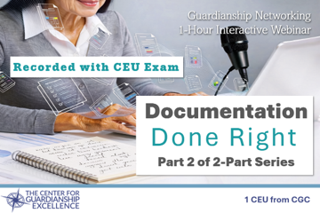 WA - Documentation Done Right Part 2 Recording + CEU Exam