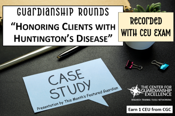 Honoring Clients with Huntington's Disease Recording + CEU Exam