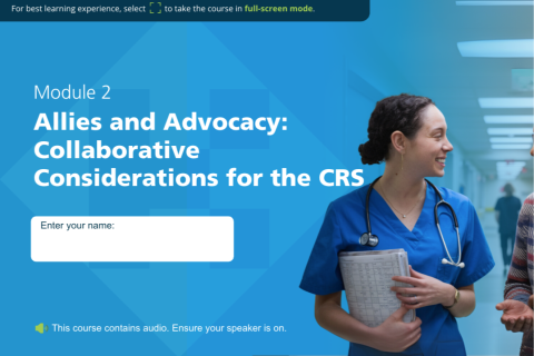 Module 2 Allies and Advocacy Collaborative Considerations for the CRS