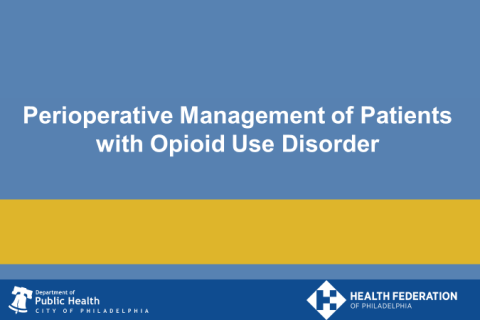 Perioperative Management of Patients with Opioid Use Disorder