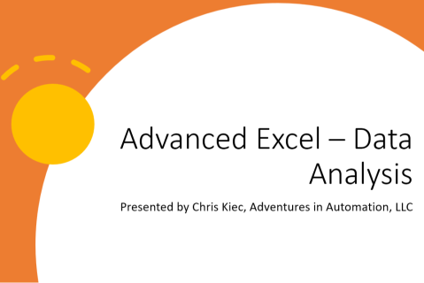 Excel - Advanced (May 6 and May 7) (KINTech03)