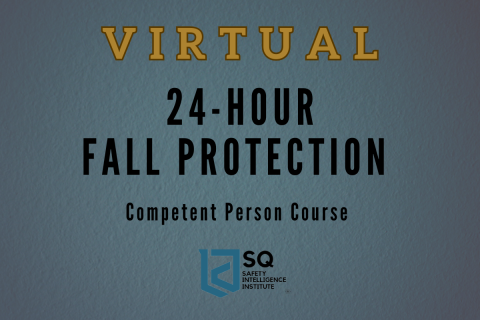 Fall Protection: Competent Person - [Virtual] - May 5, 7, & 8, 2026 (05-05-2026 FP V)